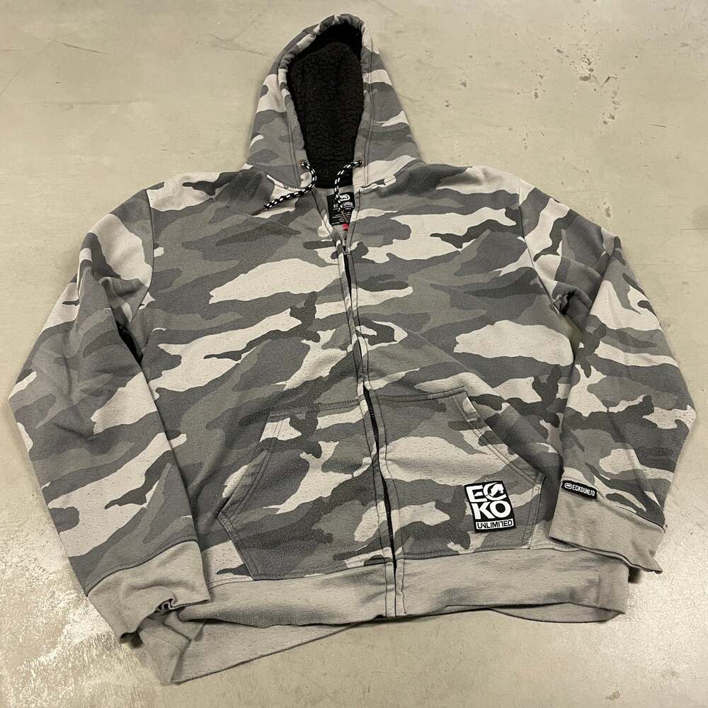 vintage y2k camo ecko unltd. hoodie